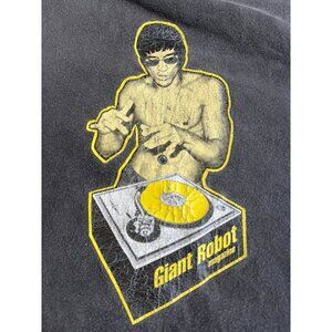 Vtg Giant Robot Magazine Bruce Lee Dj Shirt Sz L 21/28,5’ Rare Size